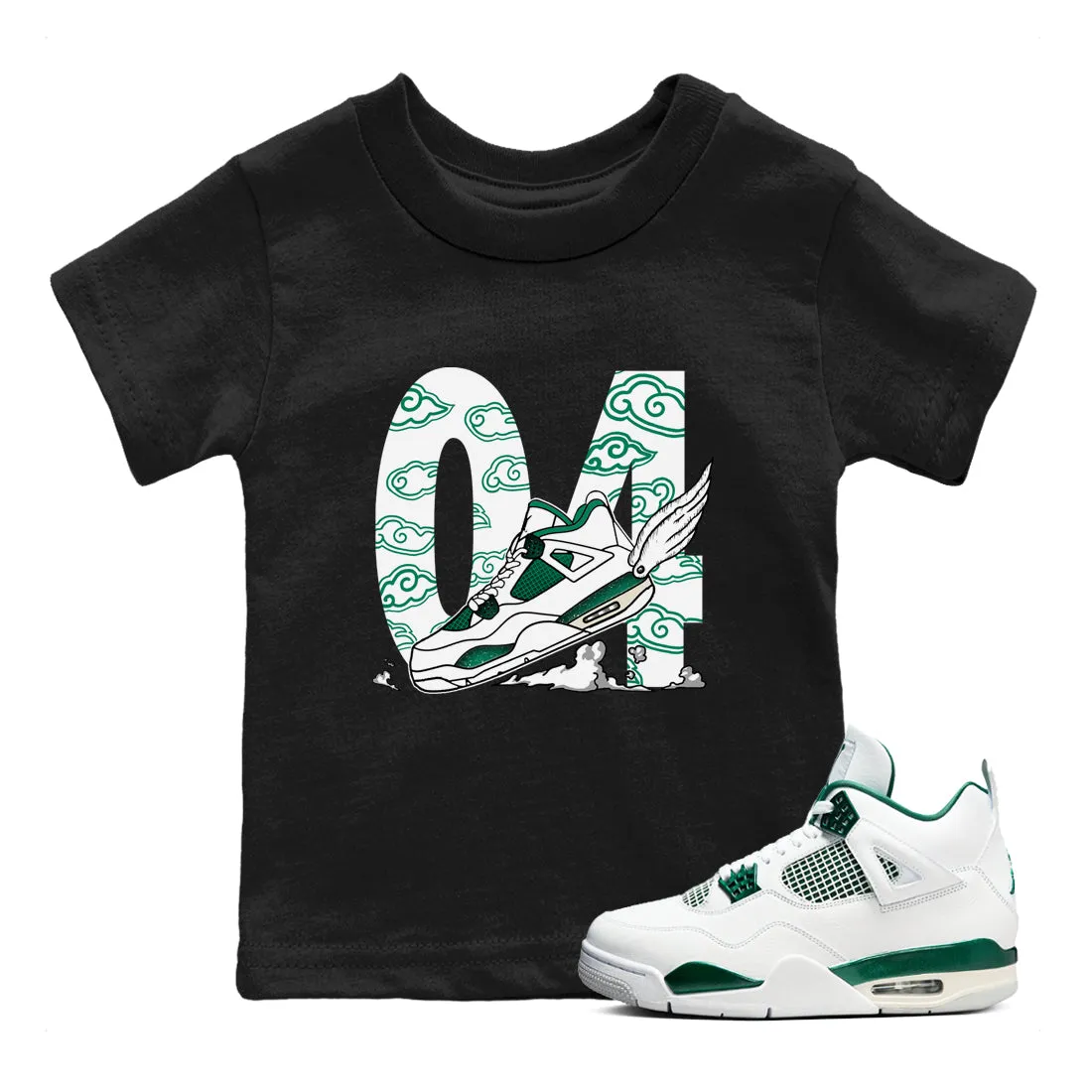 Fly Jordan - Sneaker On-sale The 4 Air To Kids SNRT Clouds Oxidized Tees Green Anti-slip
