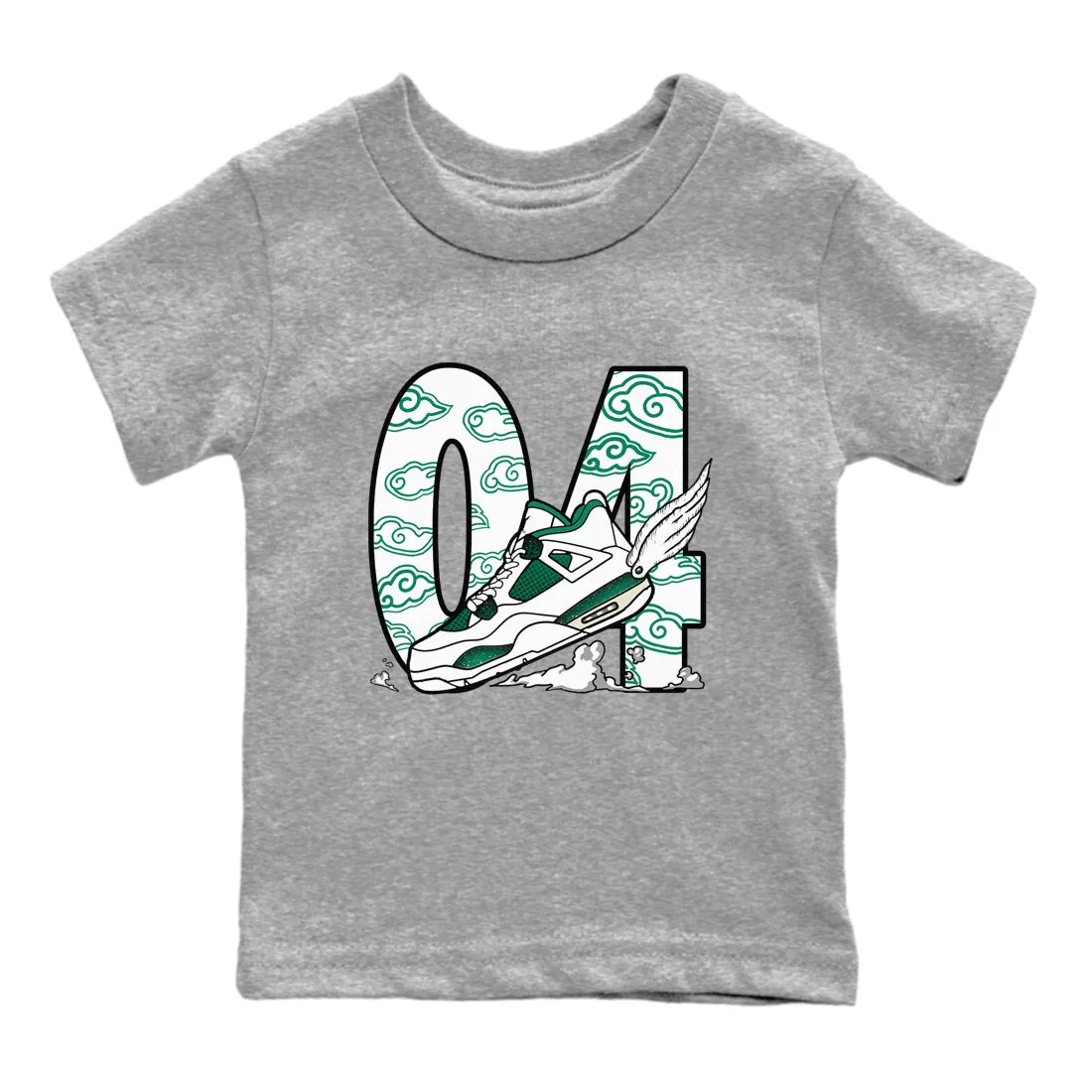 Fly Jordan - Sneaker On-sale The 4 Air To Kids SNRT Clouds Oxidized Tees Green Anti-slip