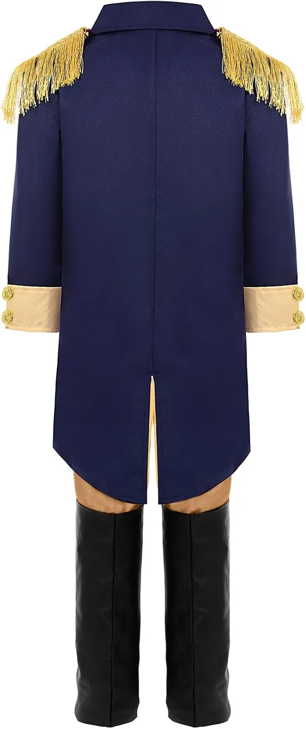 George Washington Costume for Boys Kids Colonial Alexander Hamilton Costume