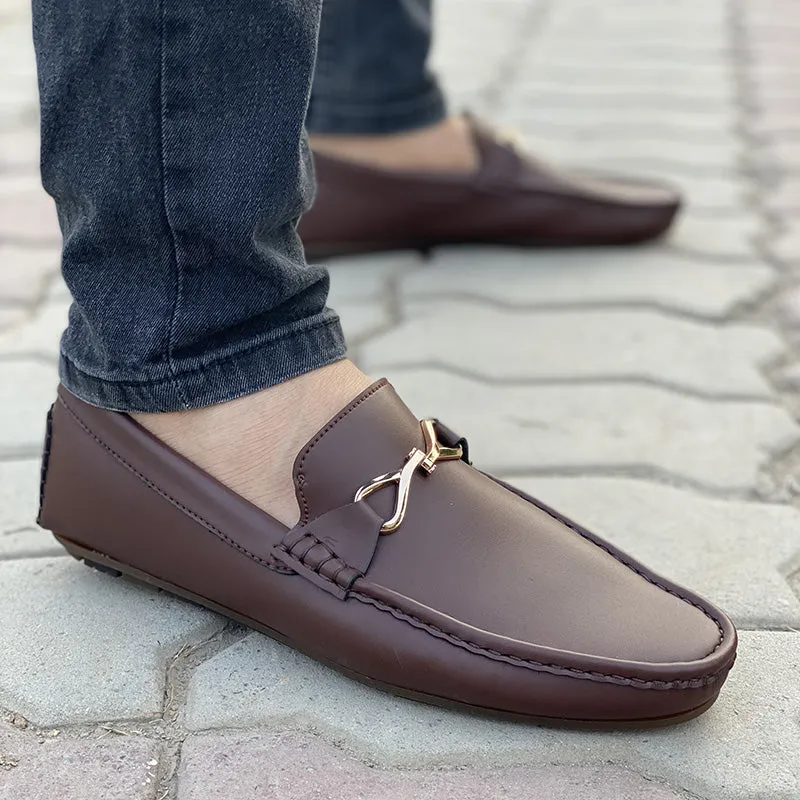 Hand Stitch Maroon Loafer SS-2046
