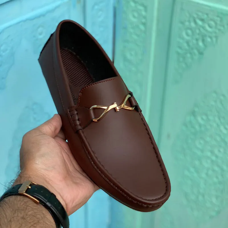 Hand Stitch Maroon Loafer SS-2046