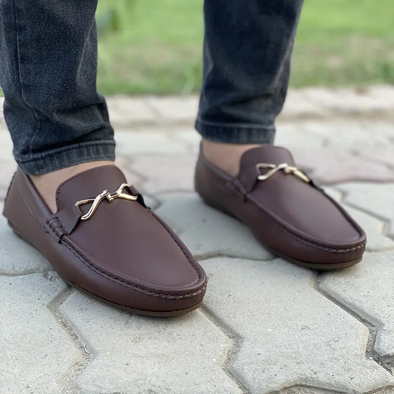 Hand Stitch Maroon Loafer SS-2046