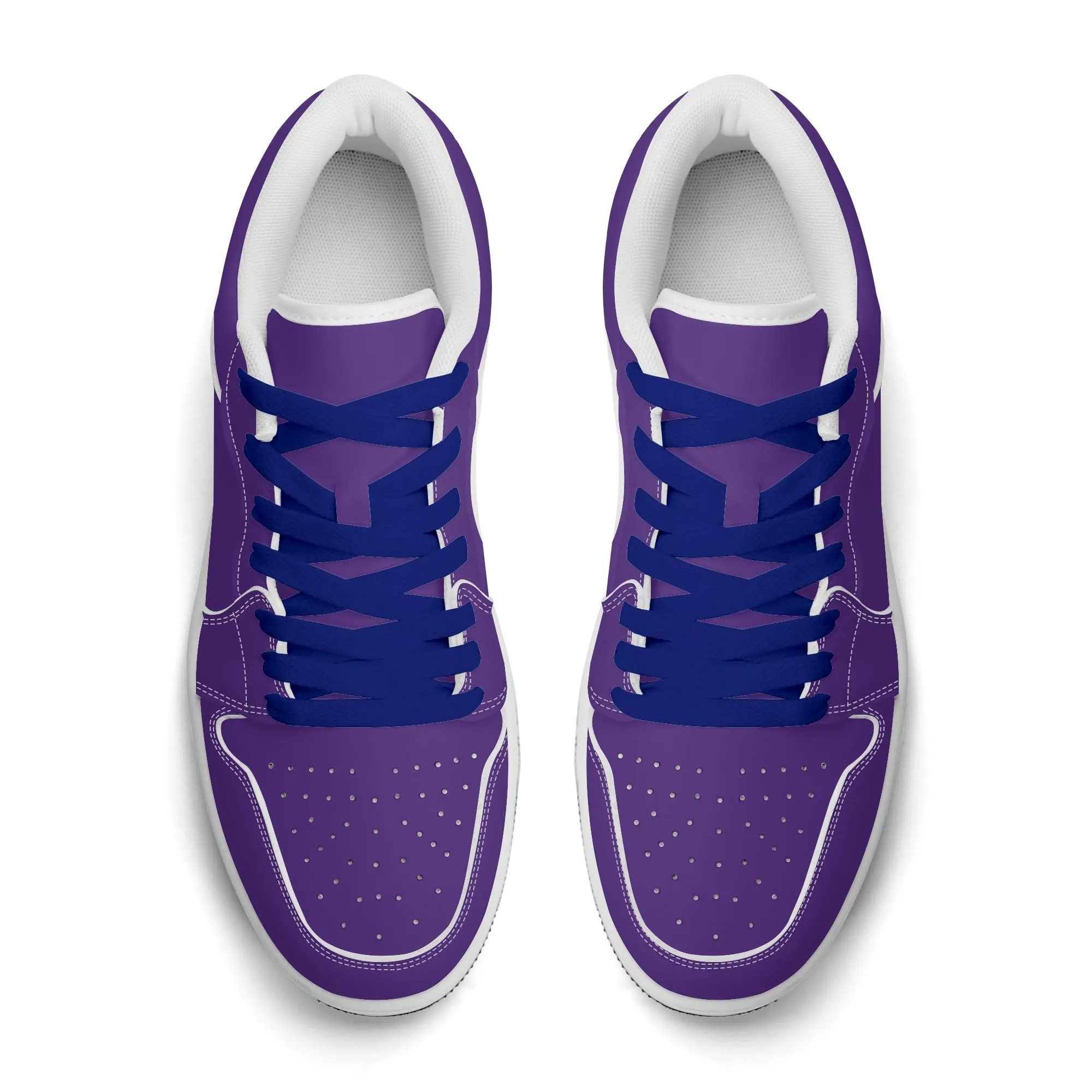 Indigo Low Top Leder Sneaker für Damen