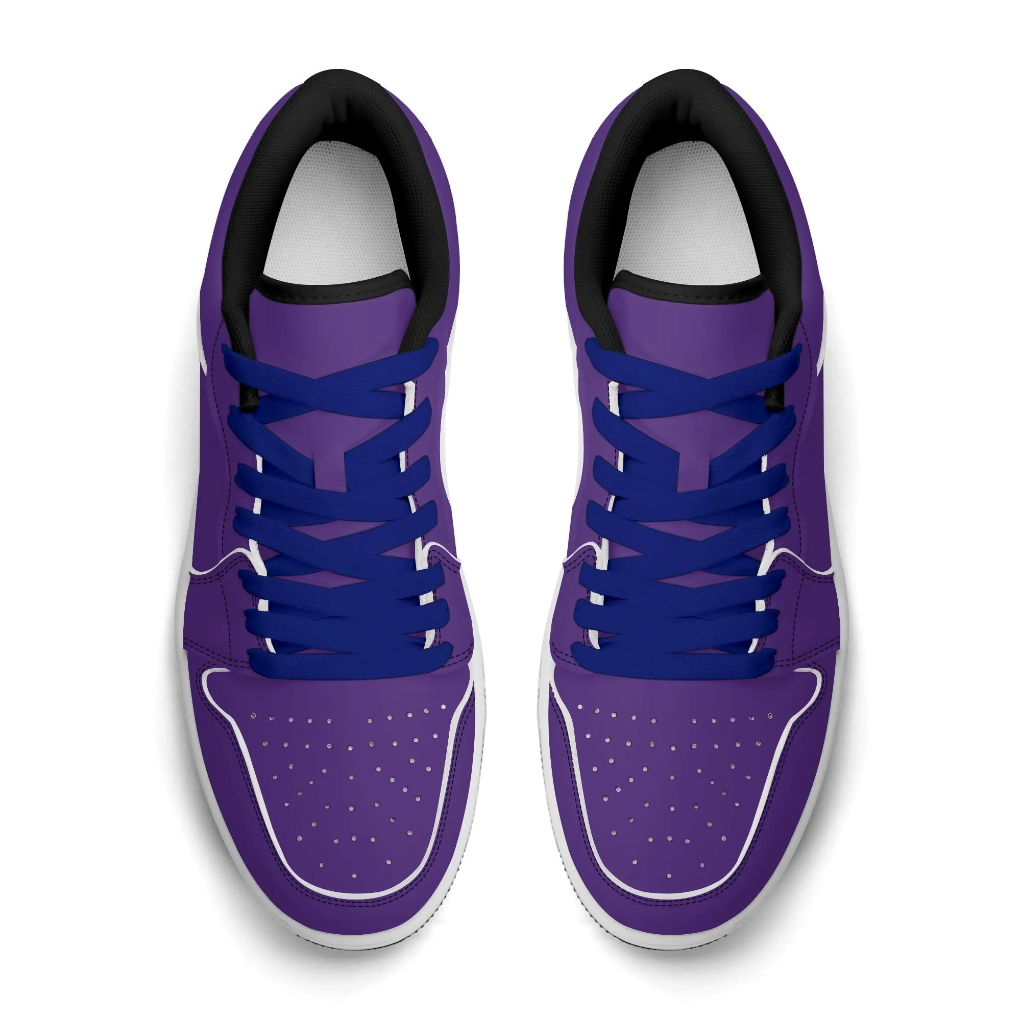 Indigo Low Top Leder Sneaker für Damen
