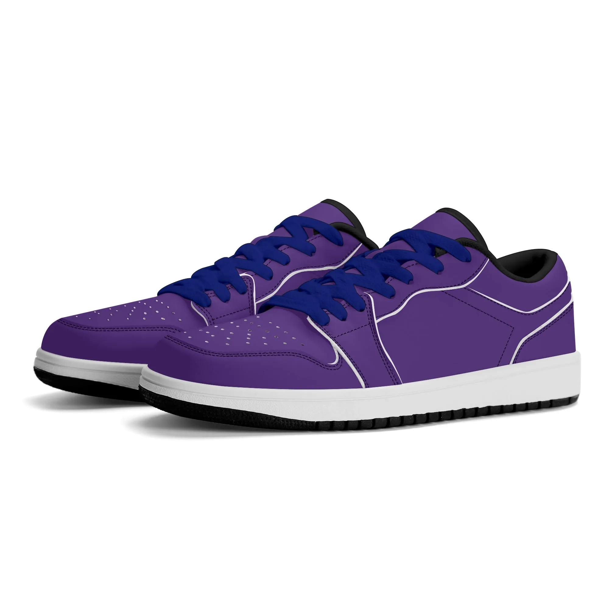 Indigo Low Top Leder Sneaker für Damen