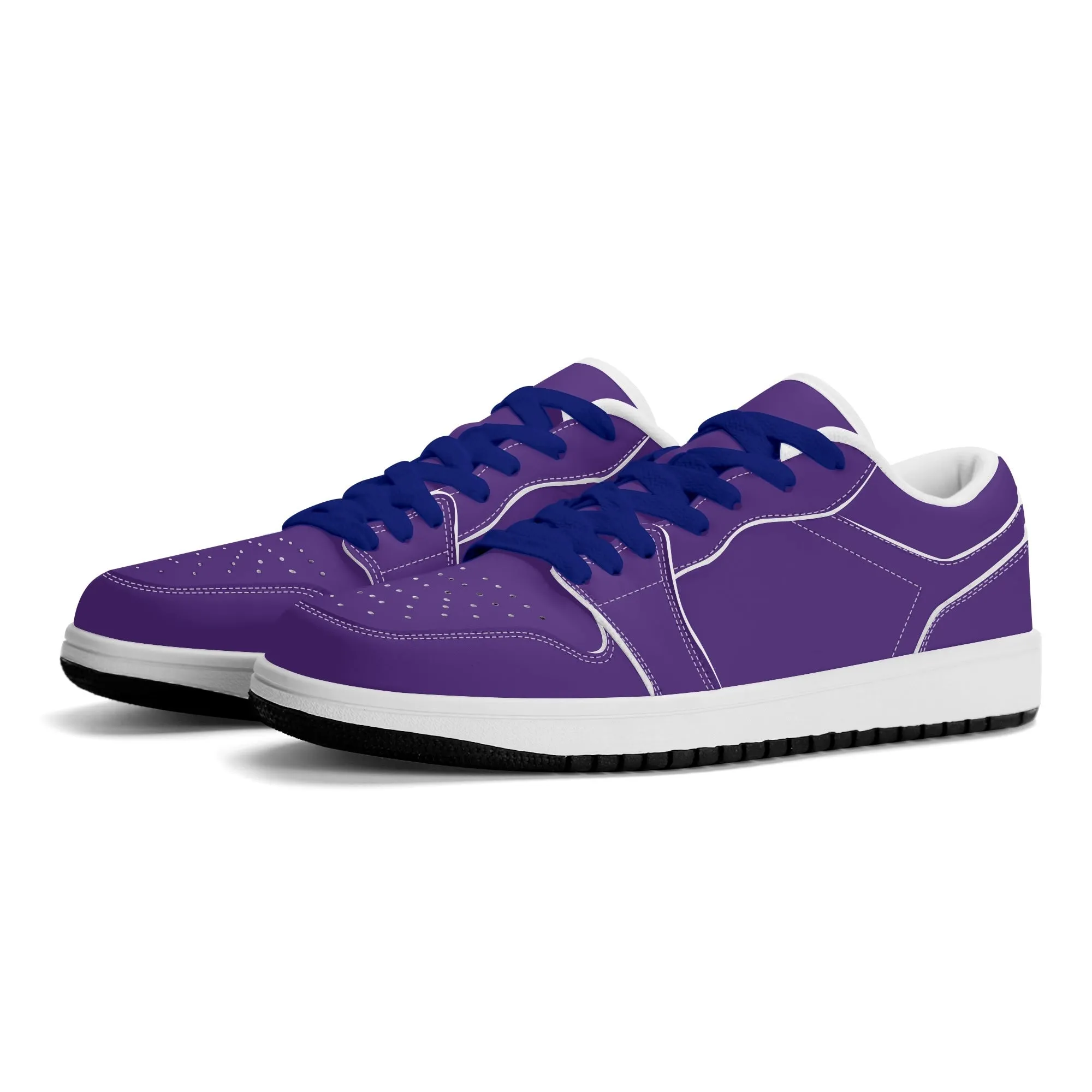 Indigo Low Top Leder Sneaker für Damen
