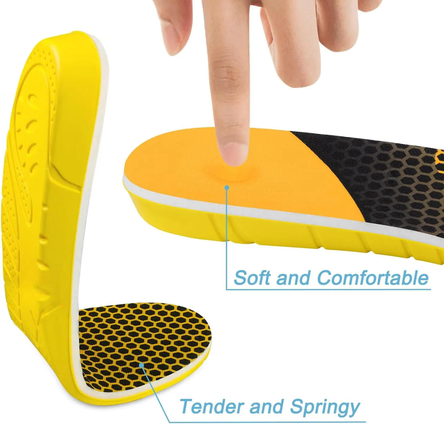 Insoles for Georgia Boot Shoes, Replacement Footwear Memory Foam Inserts for Men & Women Shock Absorption & Foot Pain Relief