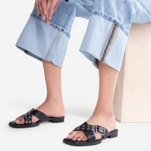 INTENTIONALLY BLANK CLIPZ STUDDED SLIDE BLACK