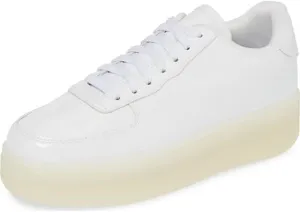 Jeffrey Campbell Womens Court Off White Sneaker - 10