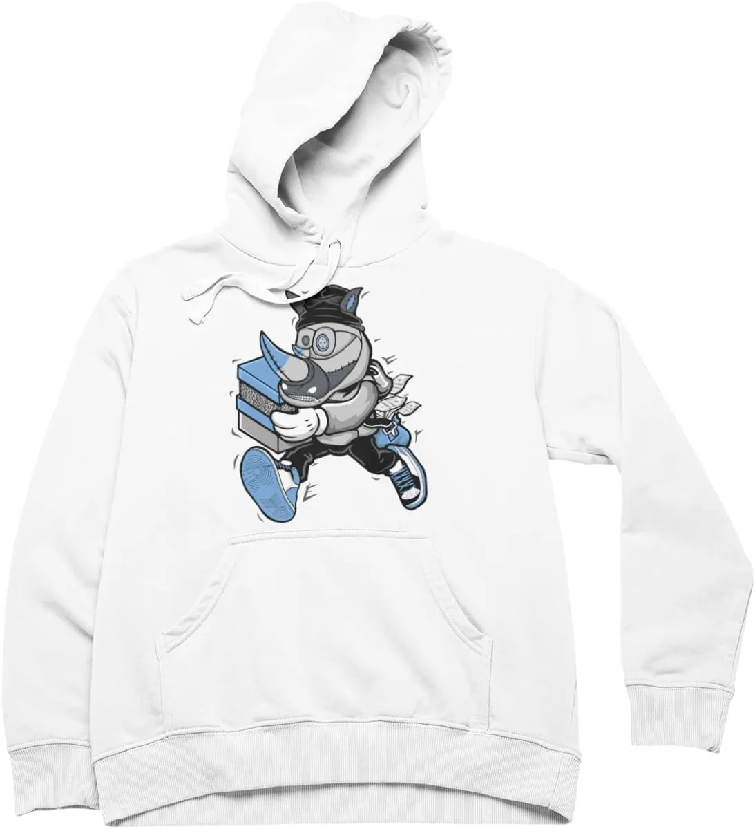 Jordan 1 Carolinaa Blue Matching Colors Men's Hoodie Sweatshirt Pullover