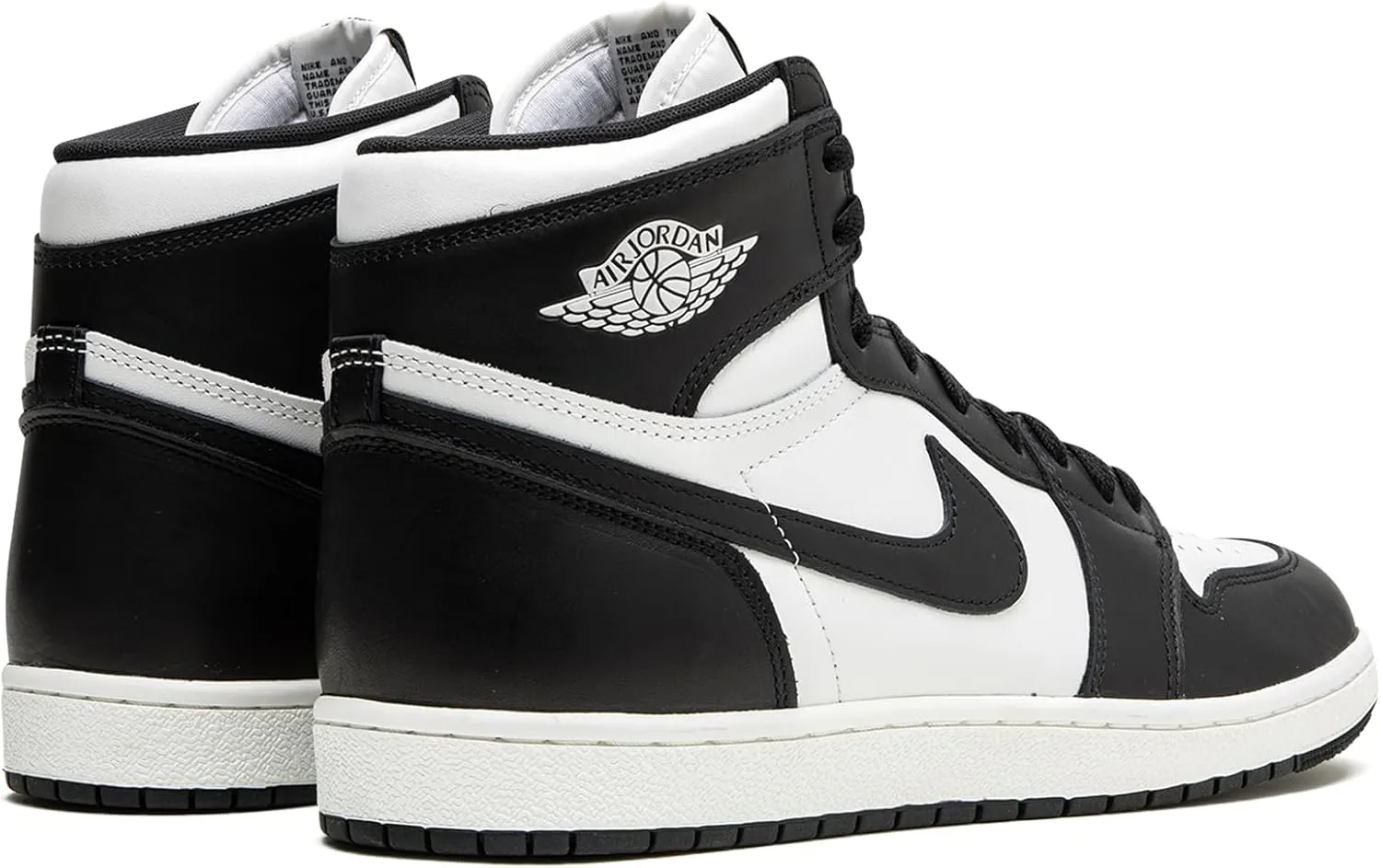 Jordan Men's Air Jordan 1 High Retro Sneaker, Black/White, Size 5