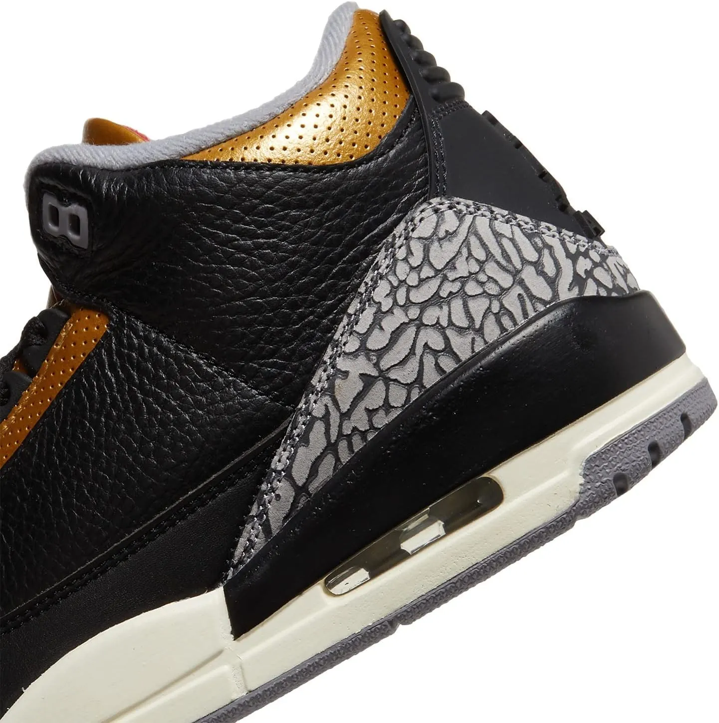 Jordan Womens WMNS Air Jordan 3 CK9246 067 Black Cement Gold - Size