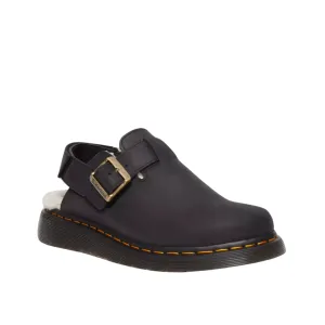 JORGE II FAUX FUR LINED MULES BLACK