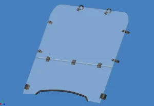 KAWASAKI MULE 3000 2001-08 Windshield Folding