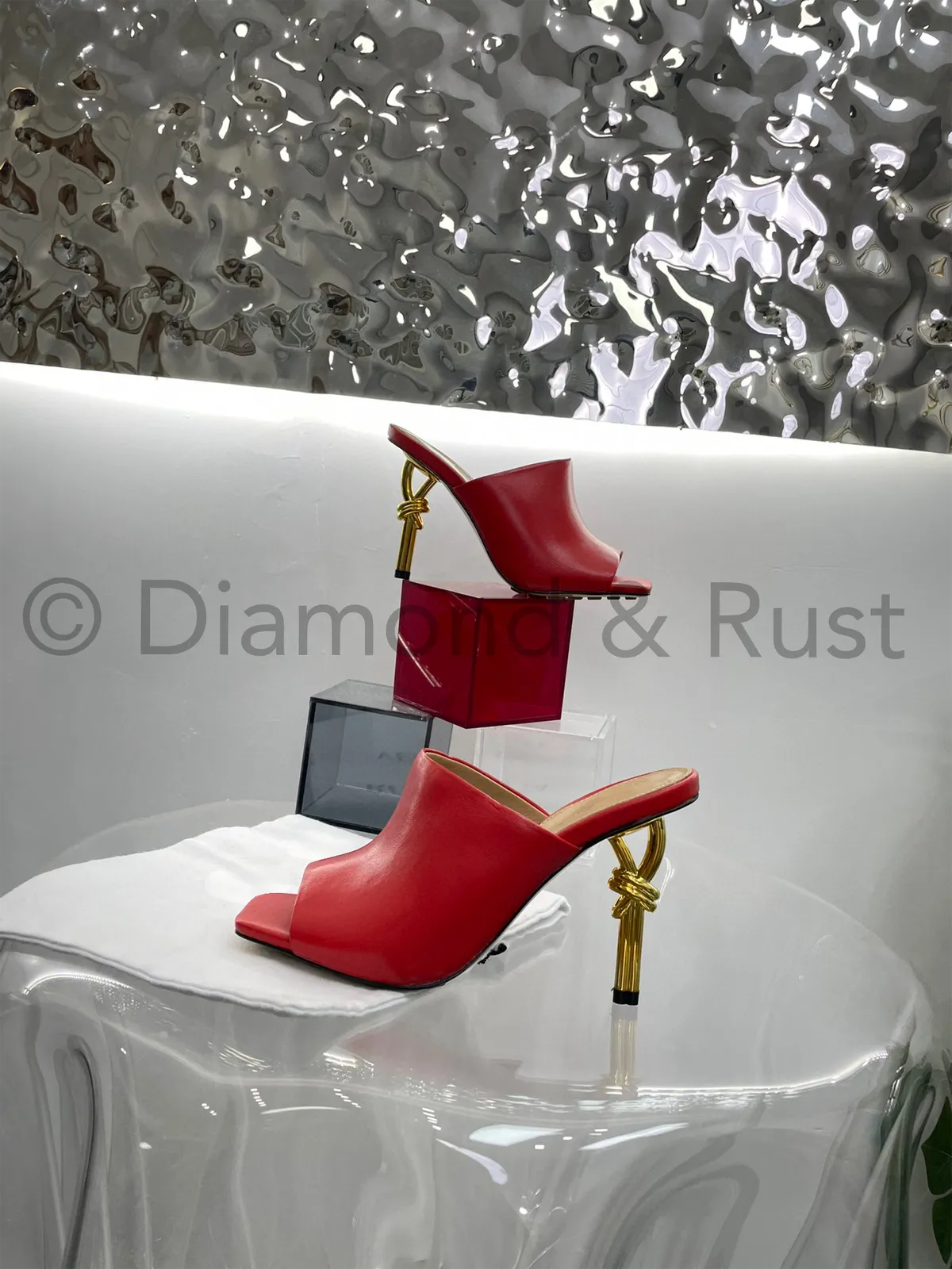 Knot Mule High Heel Shoes