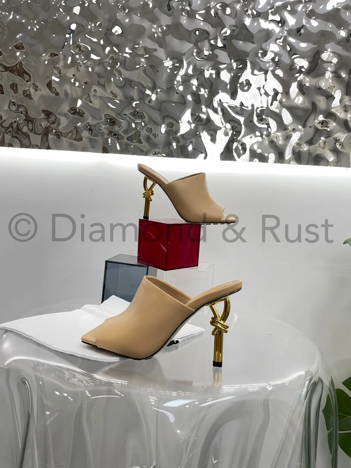 Knot Mule High Heel Shoes