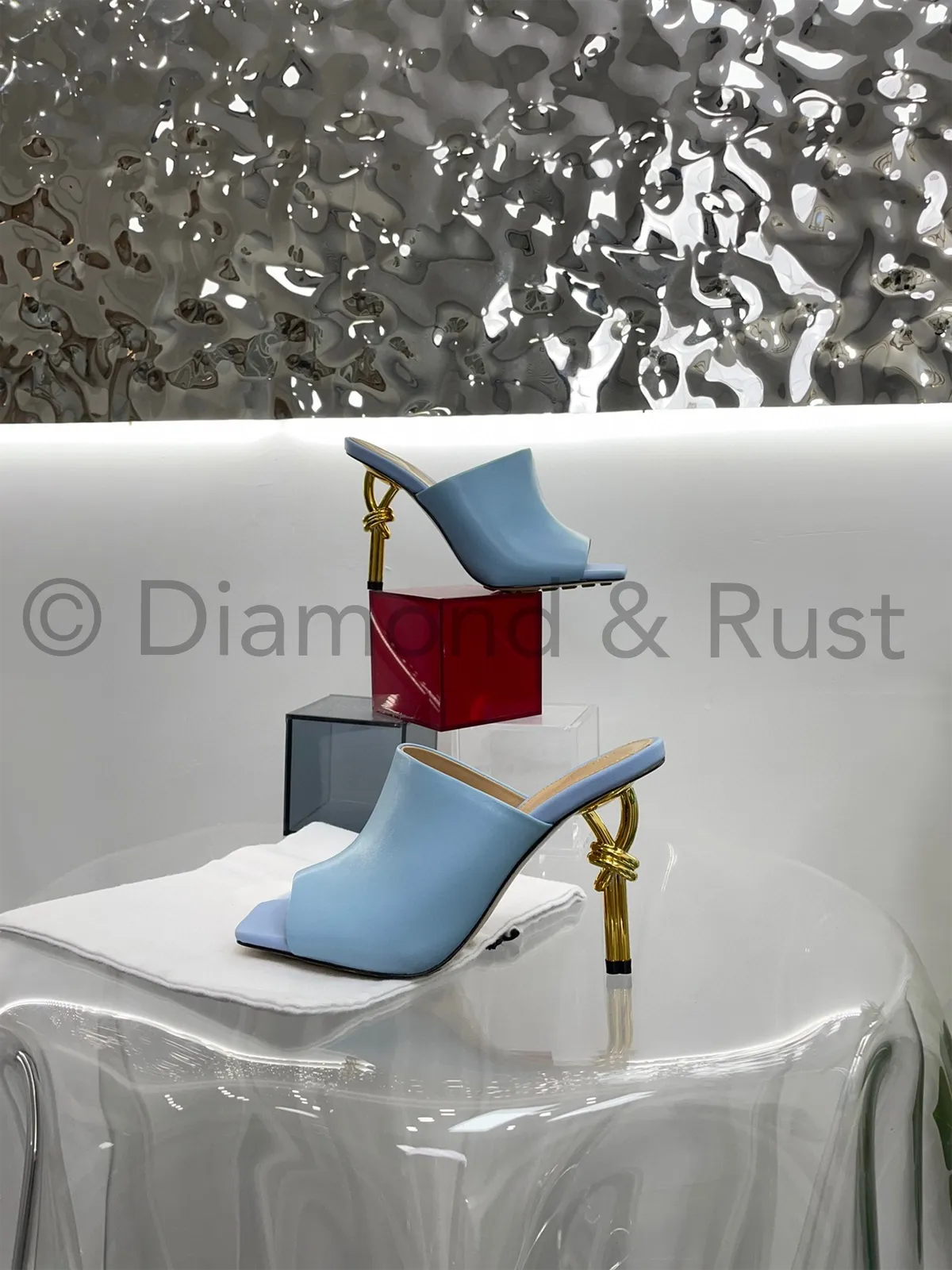 Knot Mule High Heel Shoes