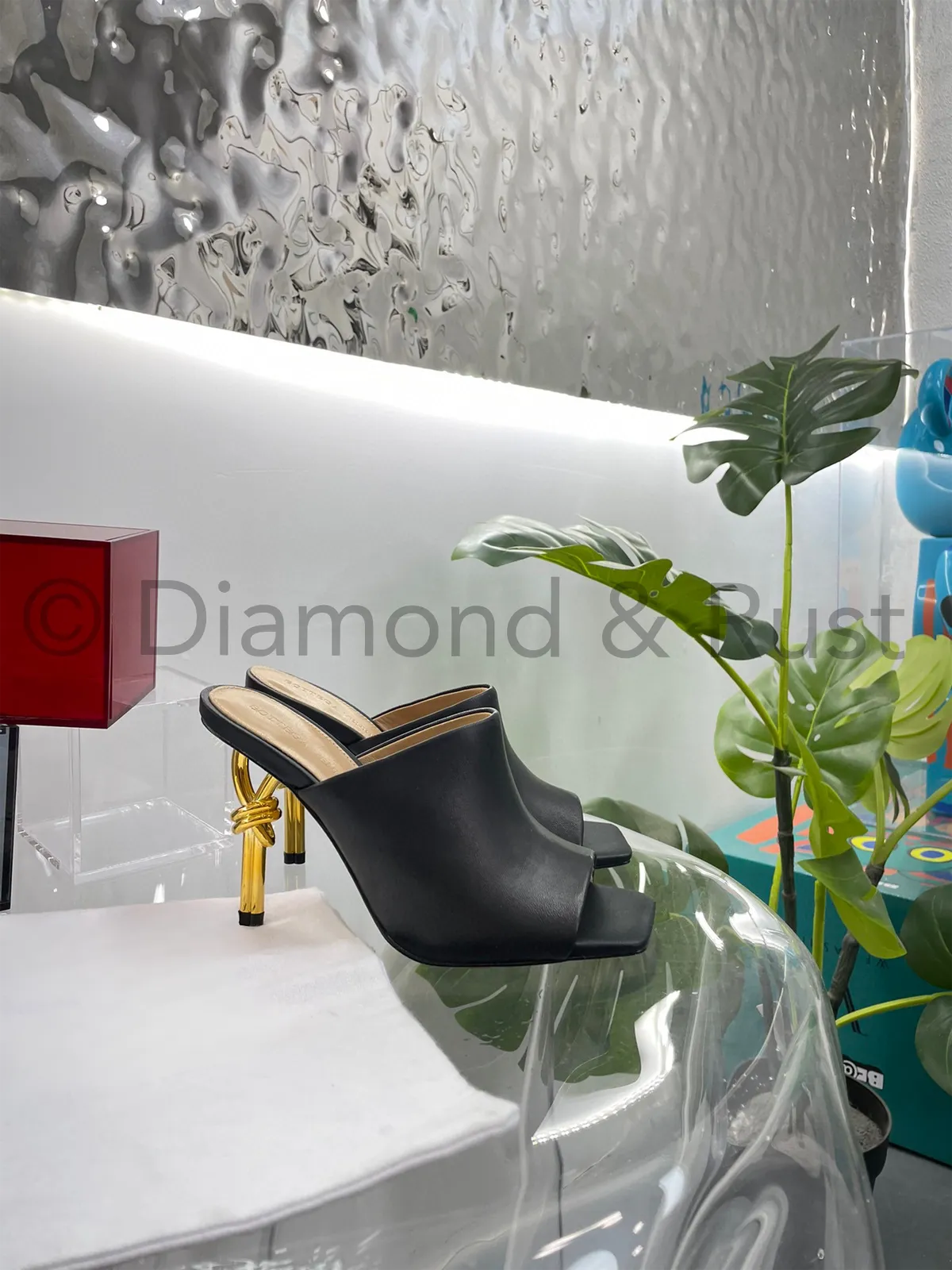 Knot Mule High Heel Shoes