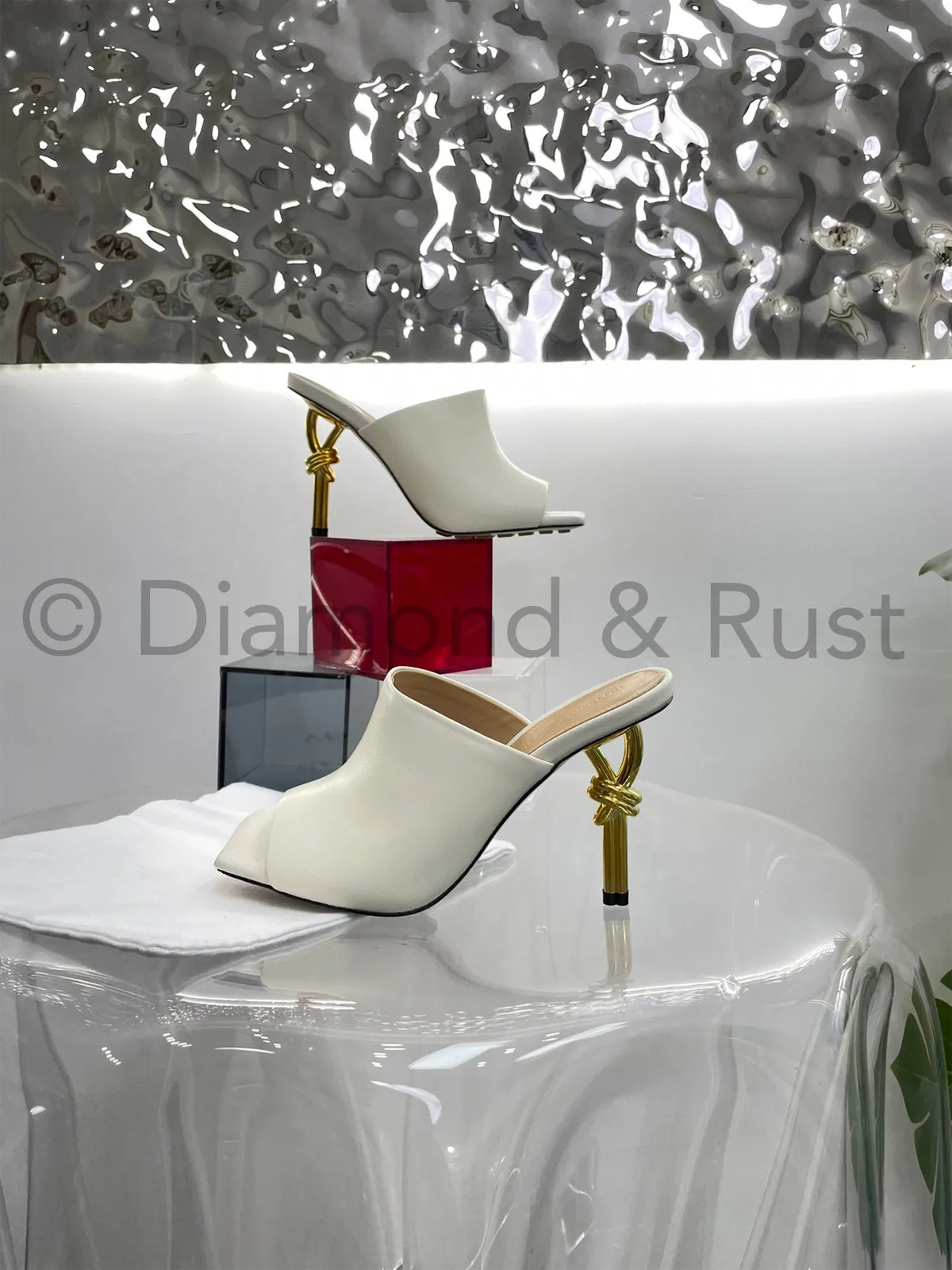 Knot Mule High Heel Shoes