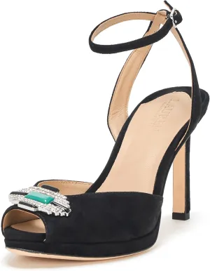 Lauren Ralph Lauren Women's Kyla Embellished Suede Sandal