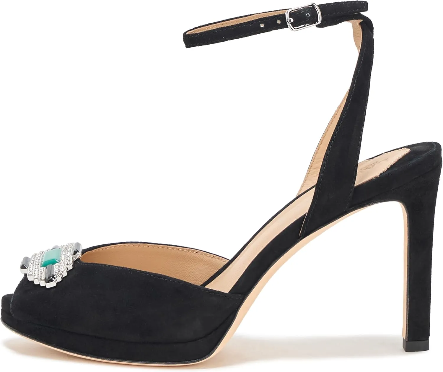 Lauren Ralph Lauren Women's Kyla Embellished Suede Sandal