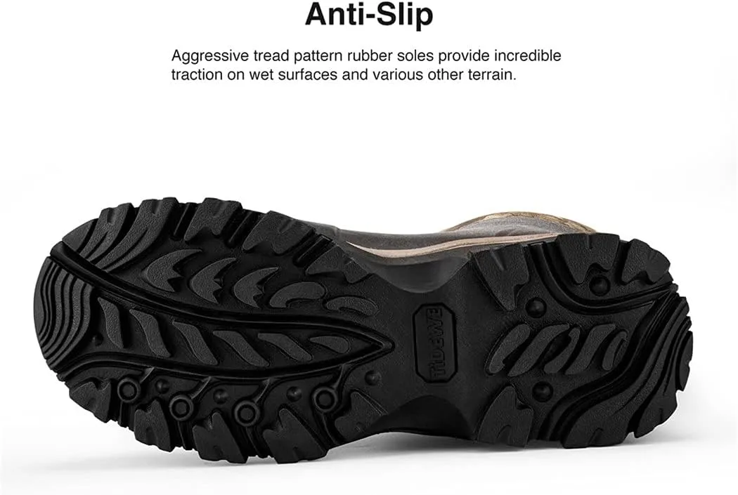 Men Hunting Boot, Insulated Waterproof Durable Outdoor Camo Boot, Army Fans Combat Sports Shoes