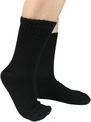 Men Women Merino Wool Thick Boot Crew Socks for Winter Solid Casual Warm Cozy
