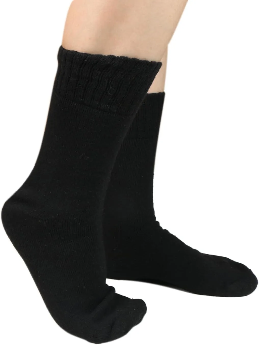 Men Women Merino Wool Thick Boot Crew Socks for Winter Solid Casual Warm Cozy