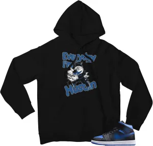 Men's Graphic Hoodie To Match Jordan 1 Purple Black Pullover
