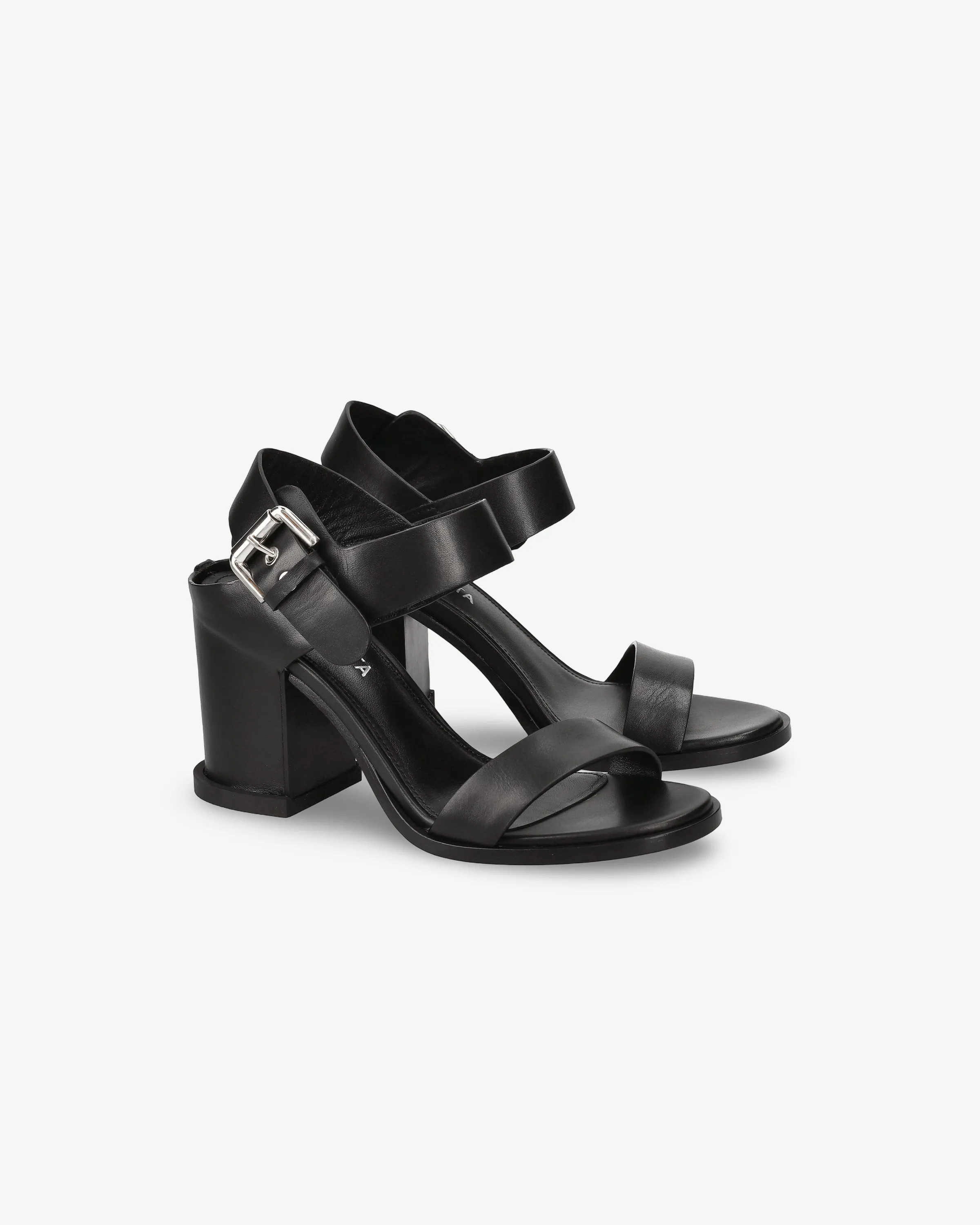 Minimal Calf Sandal with Integrated Heel