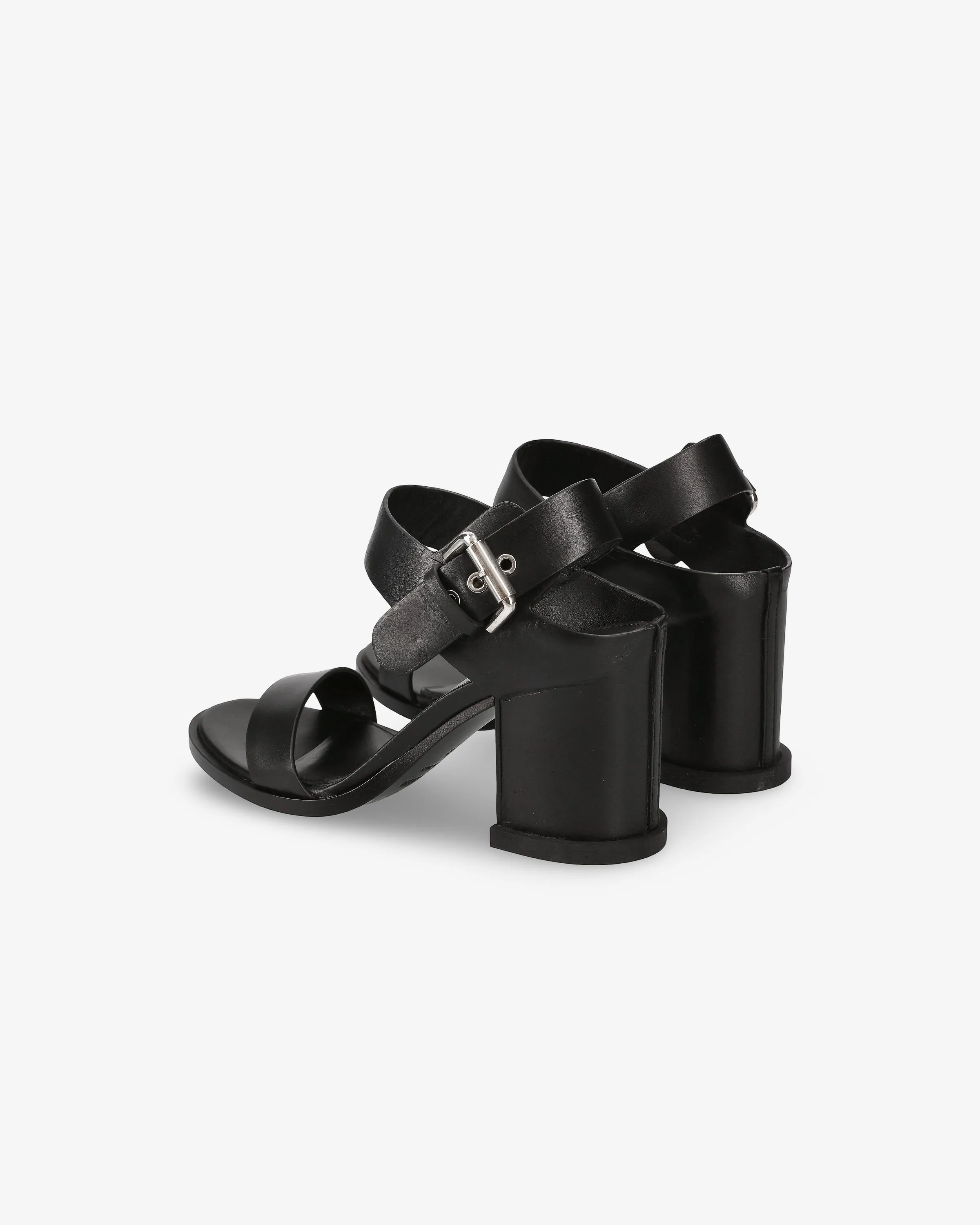 Minimal Calf Sandal with Integrated Heel
