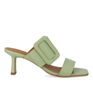 Mule with buckle detail
