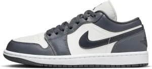 Nike Women's Jordan 1 Low Sail/Off Noir-Dark Grey-White (DC0774-102) - Size 10.5w