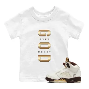 Over Golden God Kids Christmas clearance Air Tees 5 Sneaker Jordan Ticket Get it before it's - SNRT Money