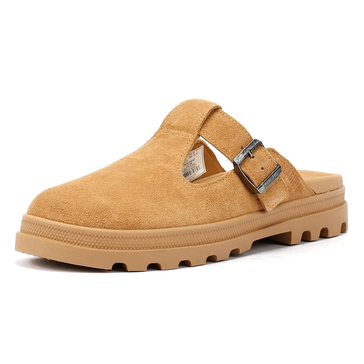Palladium Dunelite Pyla Suede Dear Brown Mules