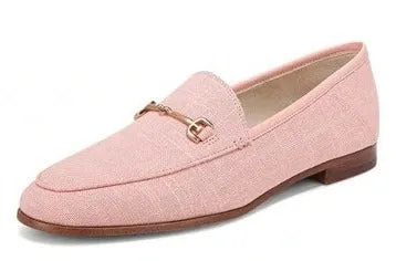 Peach Vamp Client-approved Chain Sam Happy customers Detail Classic Leather Loraine Loafers Woven Coral Edelman