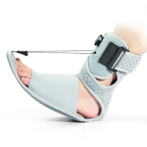 Plantar Fasciitis Night Splint - Plantar Fasciitis Relief Brace for Women and Men, Planters Facetious Relief Boot for Foot Drop & Achilles Tendonitis, Gray Medium