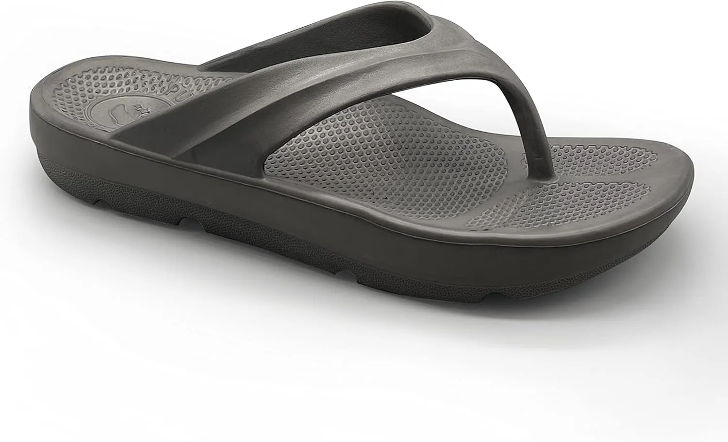 Pure Stride Therapeutic Flip Flops, Orthotic Thong Sandals for Plantar Fasciitis, Metatarsal and Heel Spurs, Feet Pain Relief and Arch Support - Grey, Men’s Size 10/Women’s Size 11
