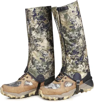 QOGIR Hunting Gaiters Boot Gaiters, Durable Leg Gaiters for Hunting, Waterproof Hiking Gaiters, Adjustable Snow Boot Gaiters