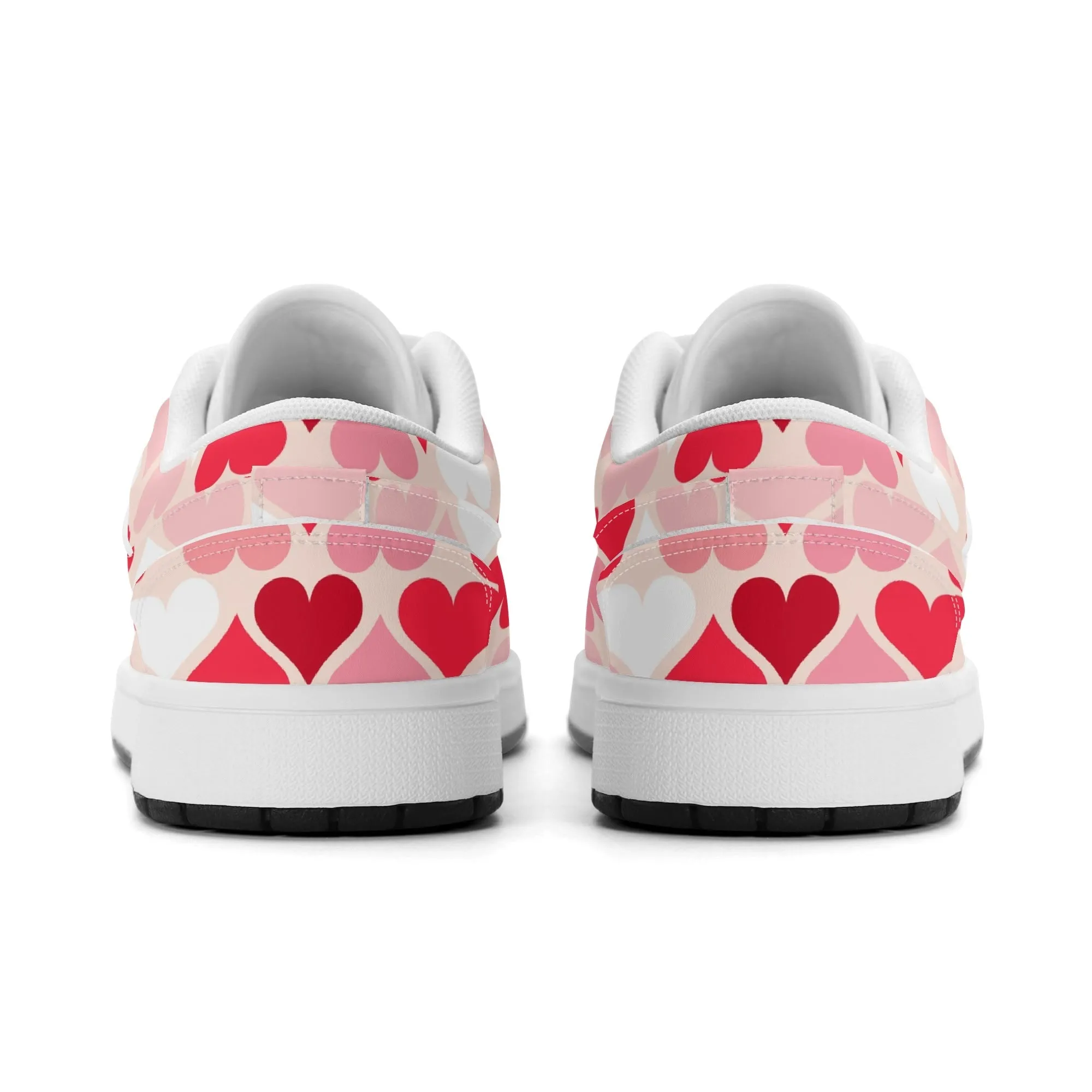 Red Hearts Low Top Leder Sneaker für Damen