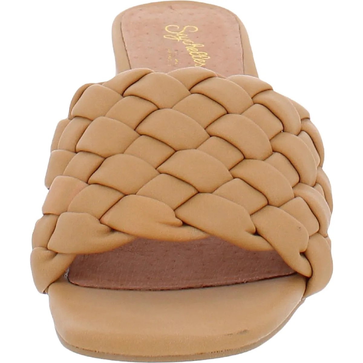 Seychelles Womens Connoisseur Faux Leather Woven Mule Sandals