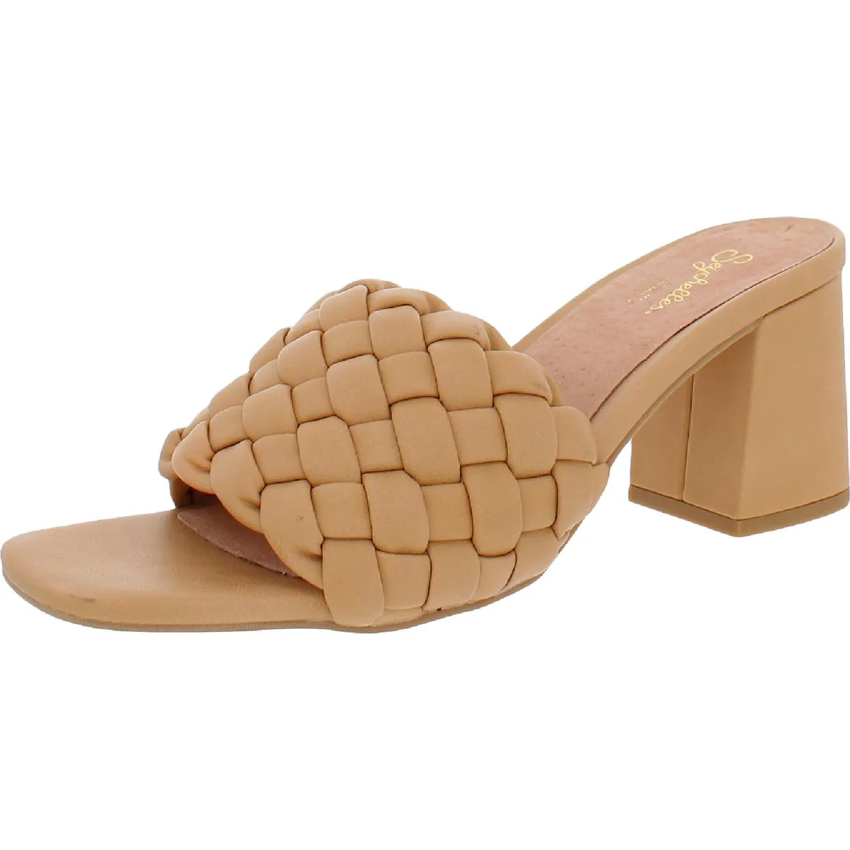 Seychelles Womens Connoisseur Faux Leather Woven Mule Sandals