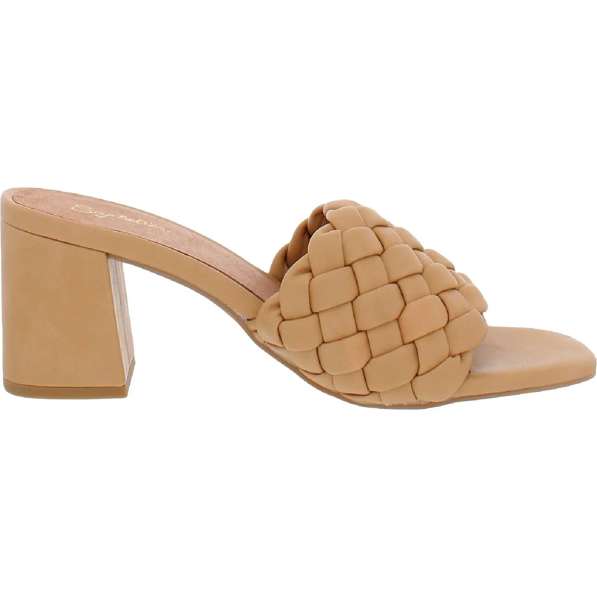 Seychelles Womens Connoisseur Faux Leather Woven Mule Sandals