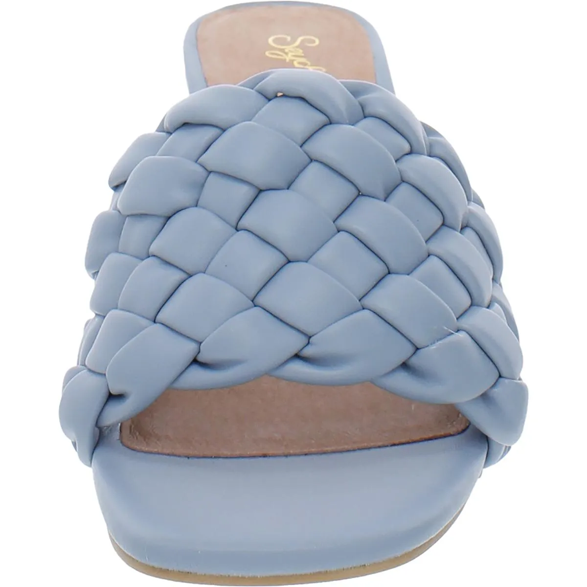 Seychelles Womens Connoisseur Faux Leather Woven Mule Sandals
