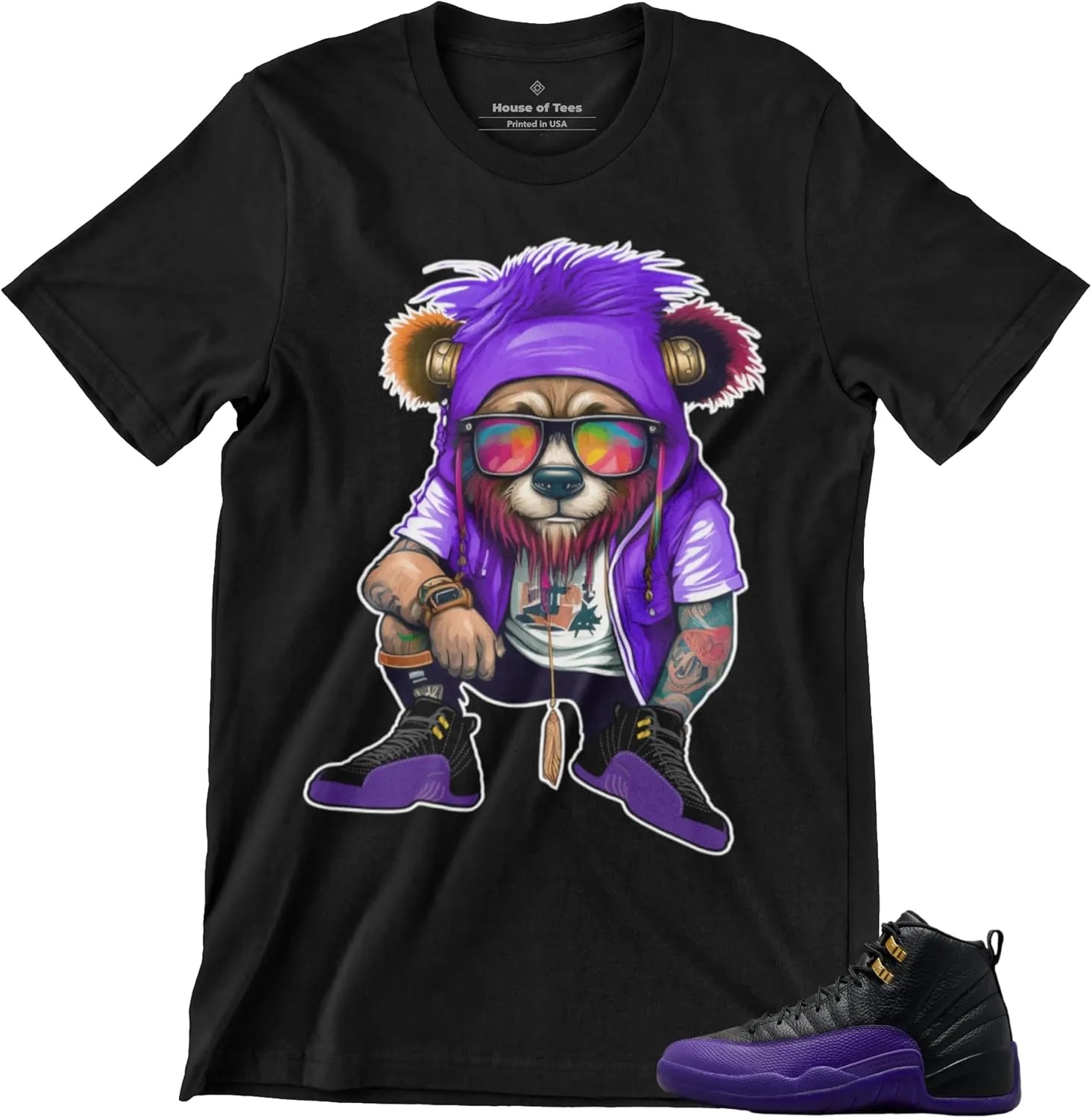 Shirt to Match Jordan 12 Field Purple Men's Graphic Tee