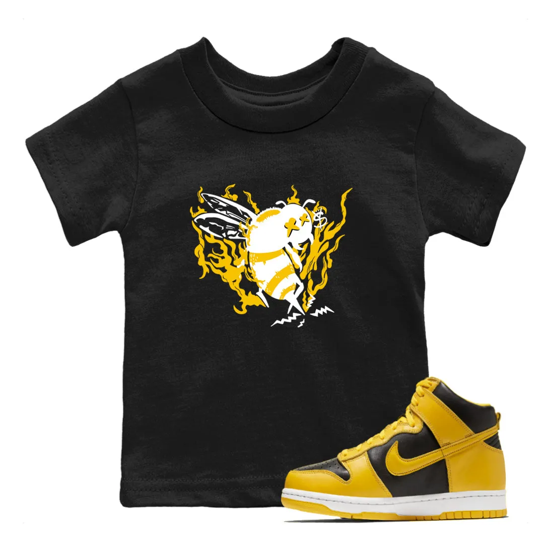SNRT Sneaker Courteous staff Pollen High Tees - Dunk Bee Kids Flame Safe transactions