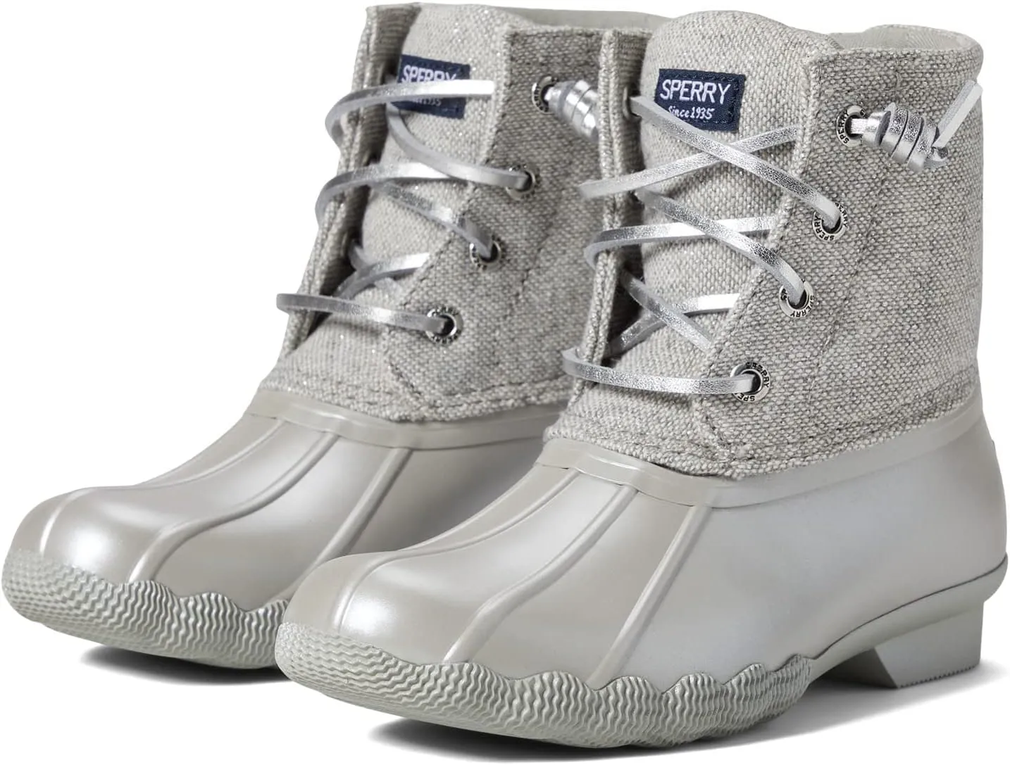 Sperry Kids Footwear Saltwater Boot Rain, Grey, 5 US Unisex Big Kid