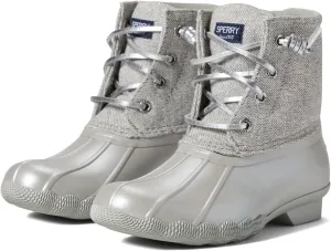 Sperry Kids Footwear Saltwater Boot Rain, Grey, 5 US Unisex Big Kid