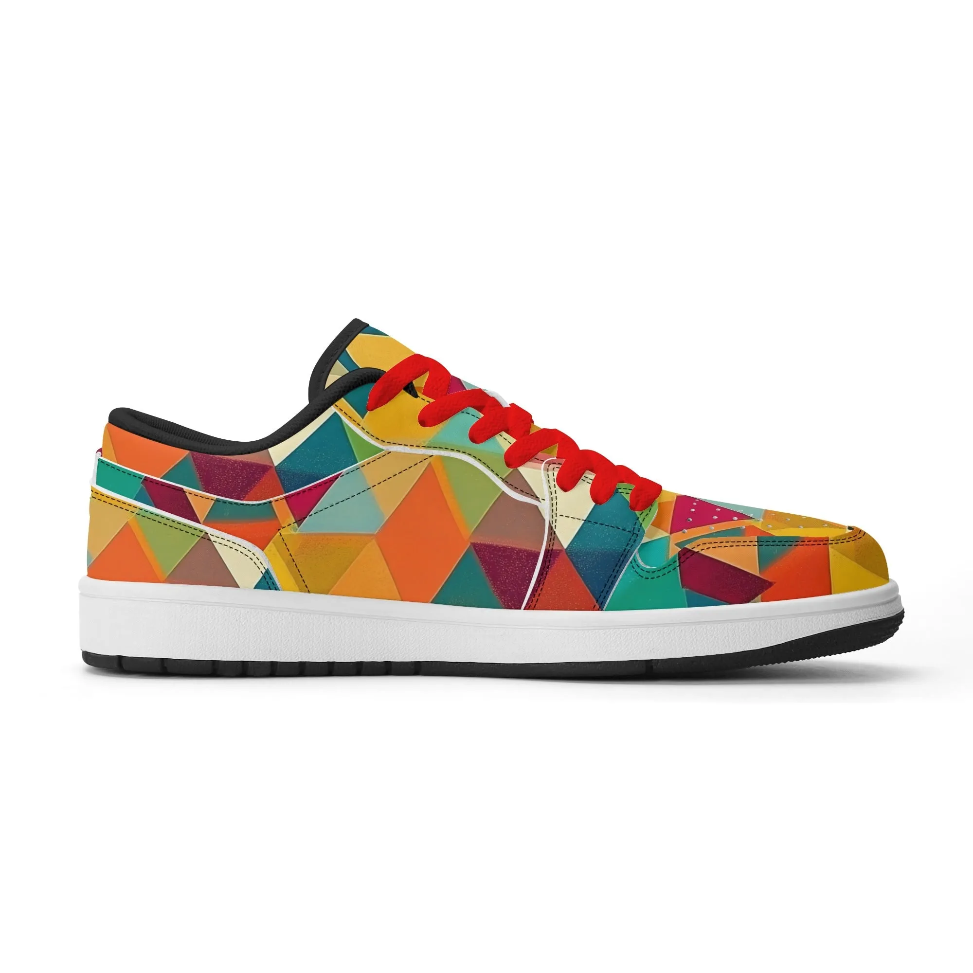 Triangle v5 Low Top Leder Sneaker für Damen