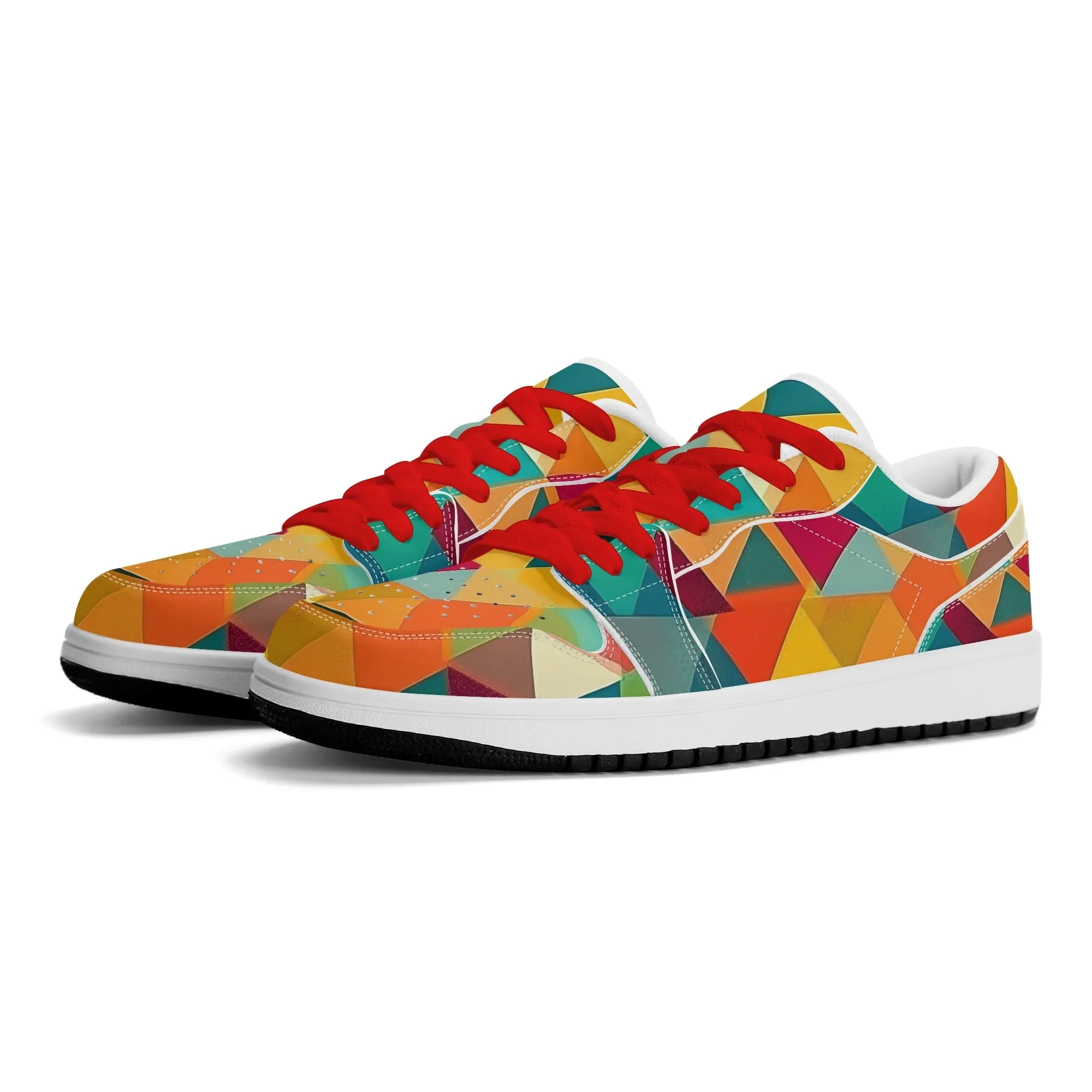Triangle v5 Low Top Leder Sneaker für Damen